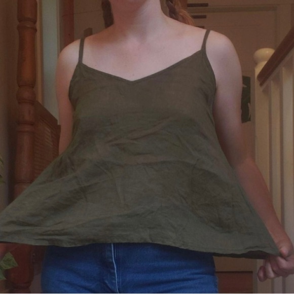 SOLD Maiwa Linen Liberty tank - Picture 2 of 8